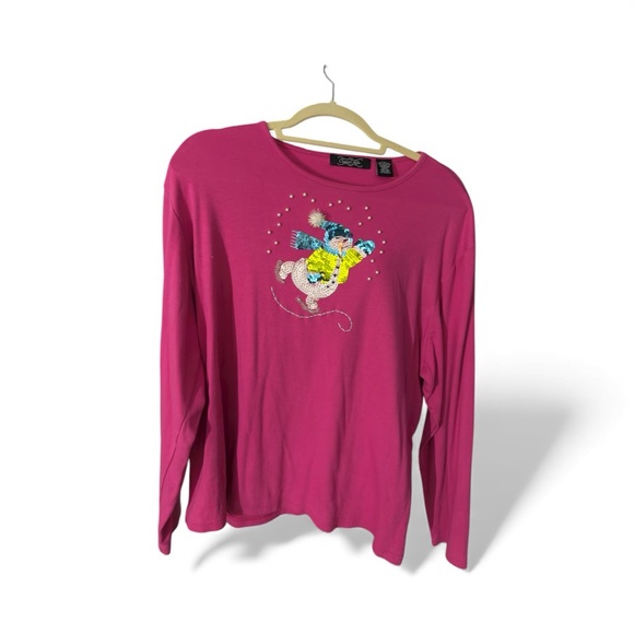 Christmas long sleeve crew neck shirt, size xxl. - Picture 1 of 9